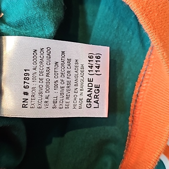 VINTAGE NFL REEBOK DOLPHINS JERSEY TSHIRT  BOYS LG - Picture 5 of 6